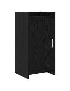 Credenza Rovere Nero 40 x 36 x 80 cm Legno ingegnerizzato