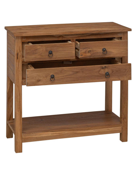 Credenza Naturale 79 x 35 x 80 cm Legno di teak solido