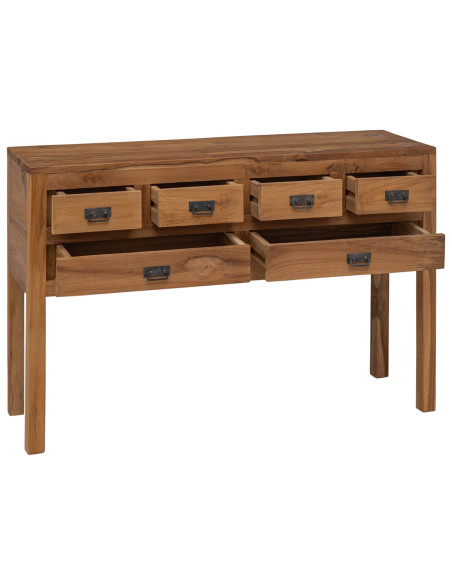 Credenza Naturale 110 x 35 x 75,5 cm Legno di teak solido