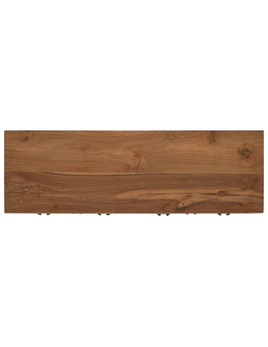 Credenza Naturale 110 x 35 x 75,5 cm Legno di teak solido