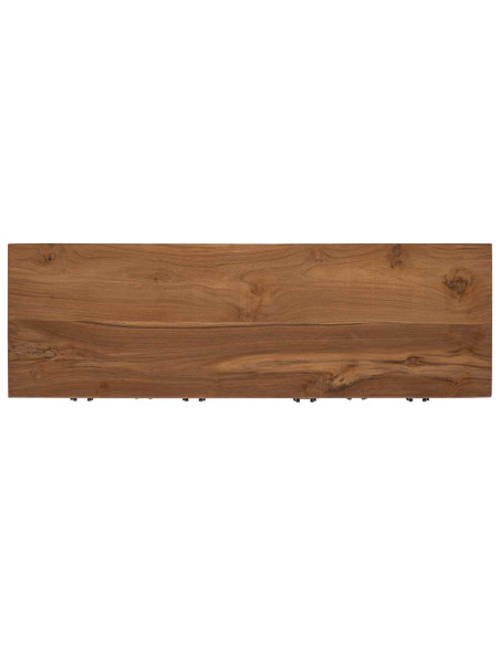 Credenza Naturale 110 x 35 x 75,5 cm Legno di teak solido