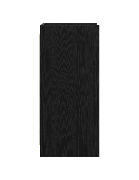 Credenza Rovere Nero 40 x 36 x 80 cm Legno ingegnerizzato