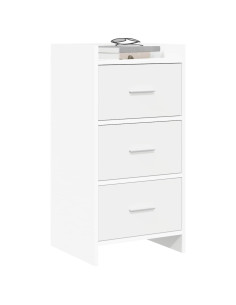 Credenza Bianco 40 x 36 x 80 cm Legno ingegnerizzato 2