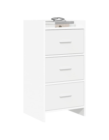 Credenza Bianco 40 x 36 x 80 cm Legno ingegnerizzato