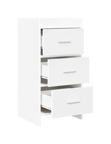 Credenza Bianco 40 x 36 x 80 cm Legno ingegnerizzato
