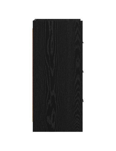 Credenza Rovere Nero 40 x 36 x 80 cm Legno ingegnerizzato