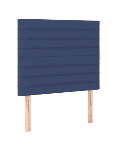 Testiera Blu 80x5x118/128 cm Tessuto