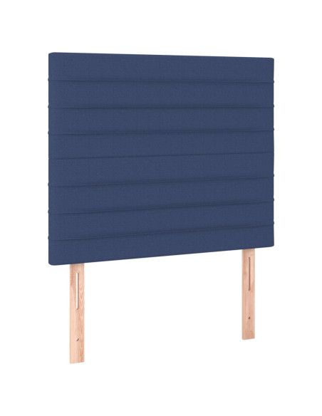 Testiera Blu 80x5x118/128 cm Tessuto