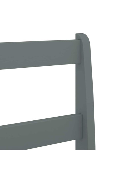 Set da Pranzo 7 pz PANAMA Grigio in Legno Massello di Pino