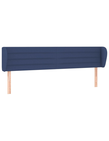 Testiera ad Orecchio Blu 163x23x78/88cm in Tessuto