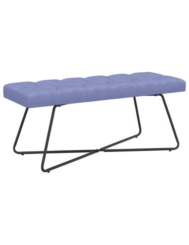Panchina con bottoni imbottiti Blu jeans 110 x 40 x 46 cm