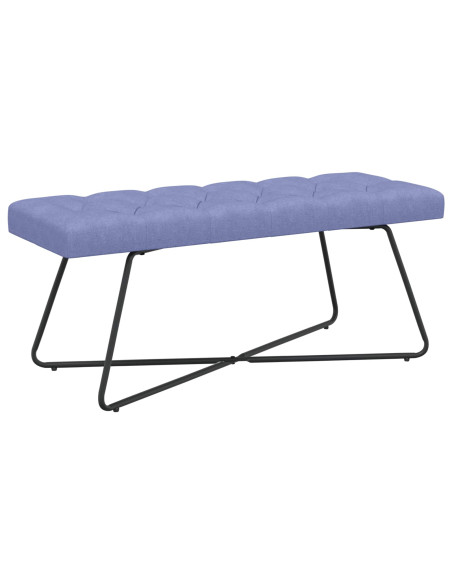 Panchina con bottoni imbottiti Blu jeans 110 x 40 x 46 cm