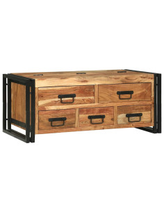 Tavolino da salotto Marrone Legno di Acacia Massello