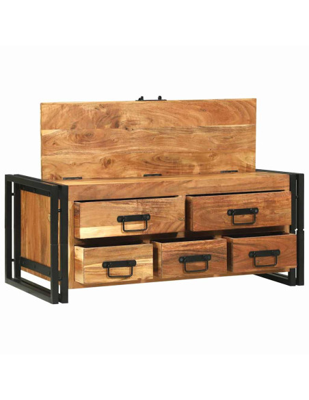 Tavolino da salotto Marrone Legno di Acacia Massello