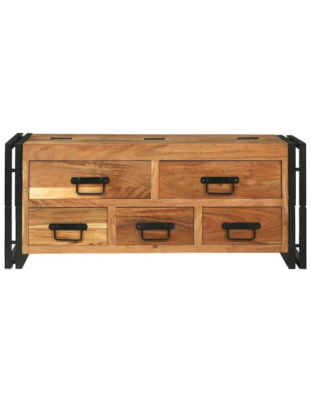Tavolino da salotto Marrone Legno di Acacia Massello