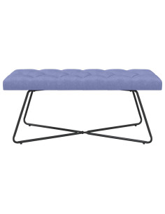 Panchina con bottoni imbottiti Blu jeans 110 x 40 x 46 cm 2