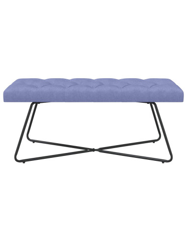 Panchina con bottoni imbottiti Blu jeans 110 x 40 x 46 cm