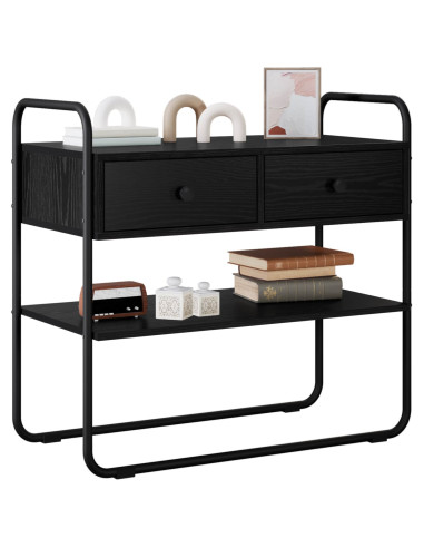 Tavolo consolle Rovere Nero 100 x 40 x 75 cm