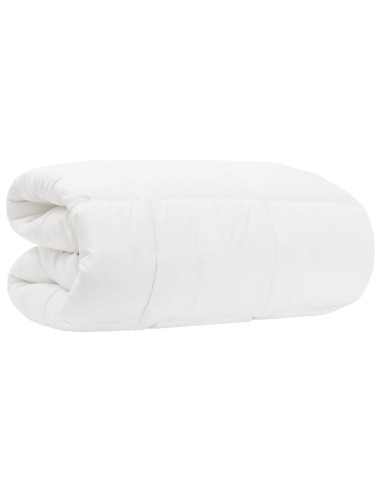 Set Duvet e Cuscino da Letto Bianco 155 x 200 cm Fibra di bambù