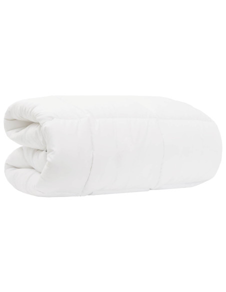 Set Duvet e Cuscino da Letto Bianco 140 x 220 cm Fibra di bambù