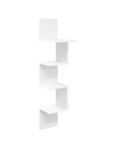 Scaffale da parete A parete Bianco 32 x 21 x 107 cm