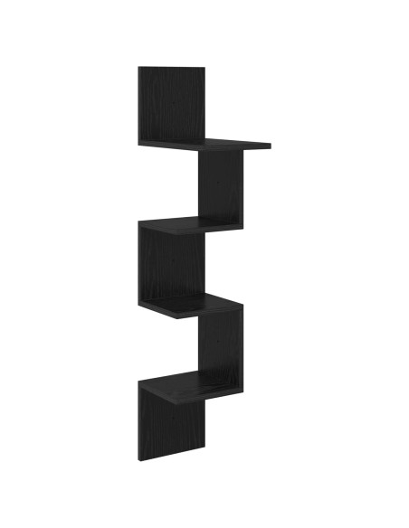 Scaffale da parete A parete Nero 32 x 21 x 107 cm