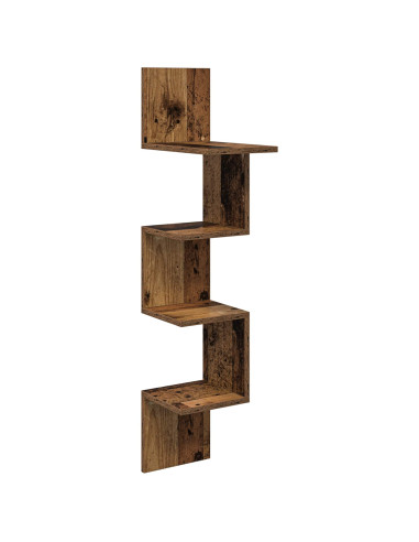 Scaffale da parete A parete Marrone 32 x 21 x 107 cm
