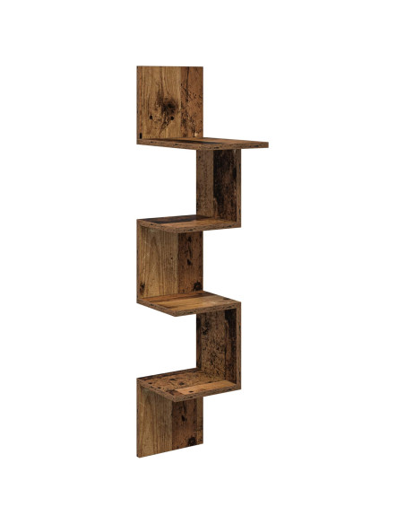Scaffale da parete A parete Marrone 32 x 21 x 107 cm