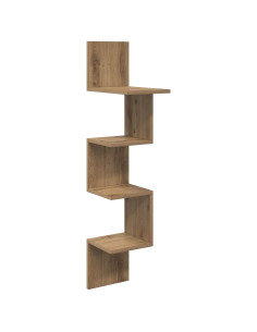 Scaffale da parete A parete Marrone 32 x 21 x 107 cm