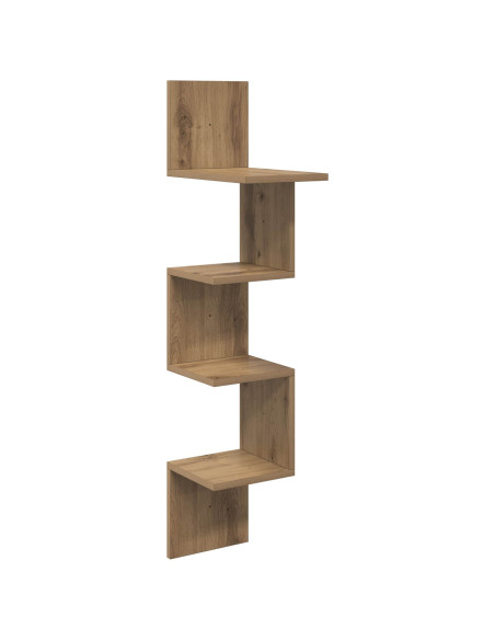 Scaffale da parete A parete Marrone 32 x 21 x 107 cm