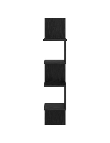 Scaffale da parete A parete Nero 32 x 21 x 107 cm