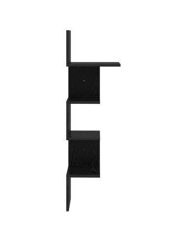 Scaffale da parete A parete Nero 32 x 21 x 107 cm
