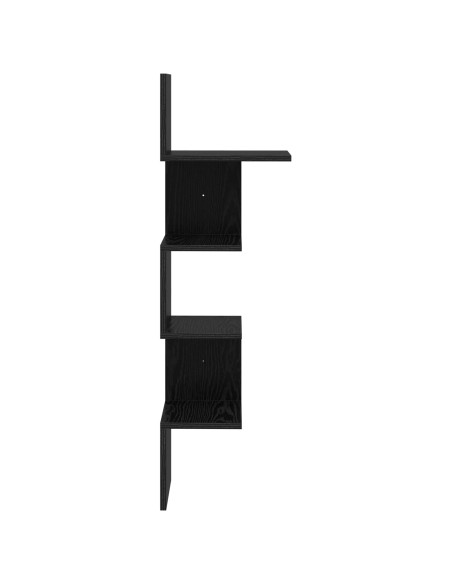 Scaffale da parete A parete Nero 32 x 21 x 107 cm