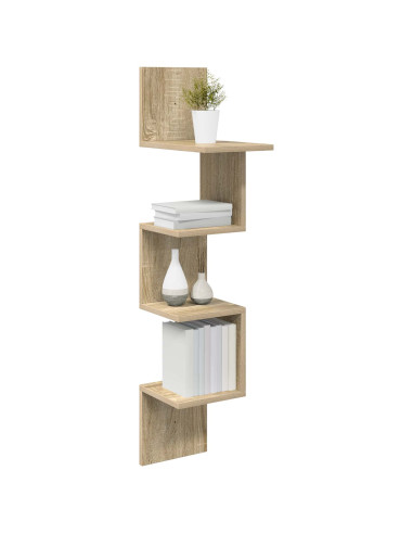 Scaffale da parete A parete Marrone 32 x 21 x 107 cm