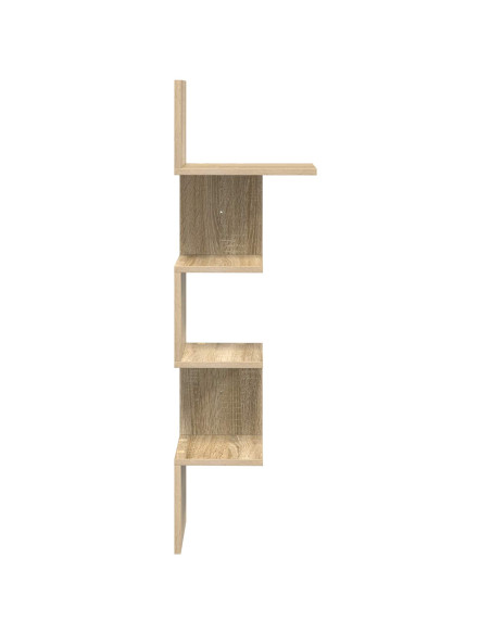 Scaffale da parete A parete Marrone 32 x 21 x 107 cm