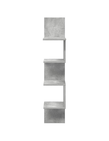 Scaffale da parete A parete Grigio 32 x 21 x 107 cm