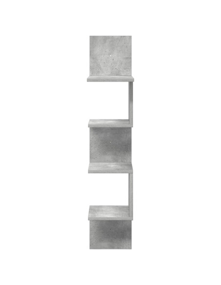 Scaffale da parete A parete Grigio 32 x 21 x 107 cm