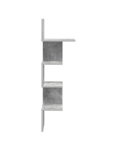 Scaffale da parete A parete Grigio 32 x 21 x 107 cm