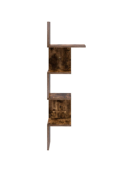 Scaffale da parete A parete Marrone 32 x 21 x 107 cm