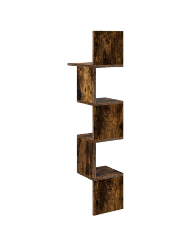 Scaffale da parete A parete Marrone 32 x 21 x 107 cm