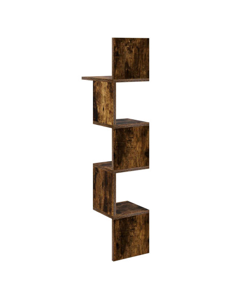 Scaffale da parete A parete Marrone 32 x 21 x 107 cm