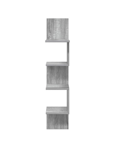 Scaffale da parete A parete Grigio 32 x 21 x 107 cm