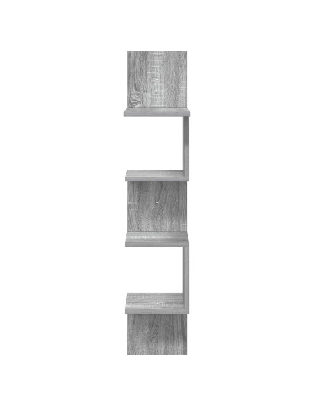 Scaffale da parete A parete Grigio 32 x 21 x 107 cm