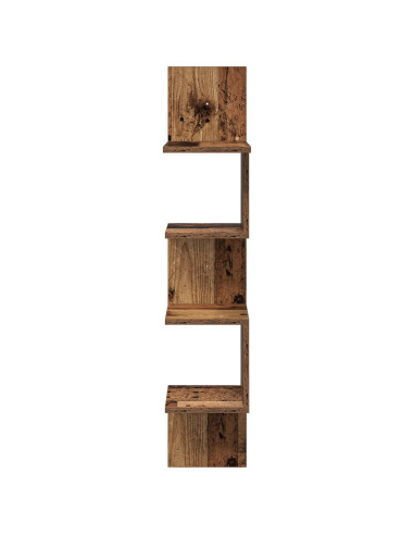 Scaffale da parete A parete Marrone 32 x 21 x 107 cm