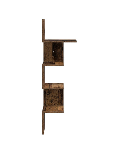 Scaffale da parete A parete Marrone 32 x 21 x 107 cm