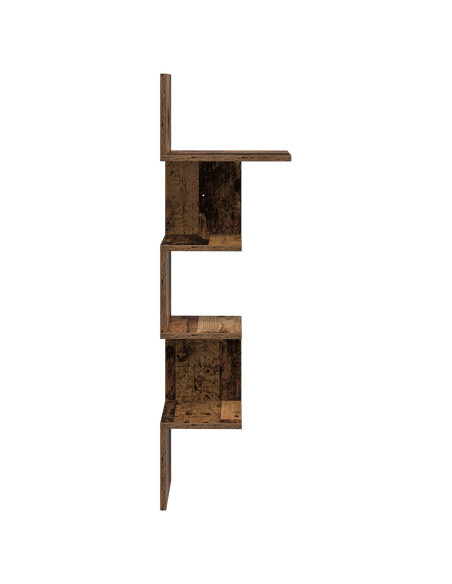 Scaffale da parete A parete Marrone 32 x 21 x 107 cm