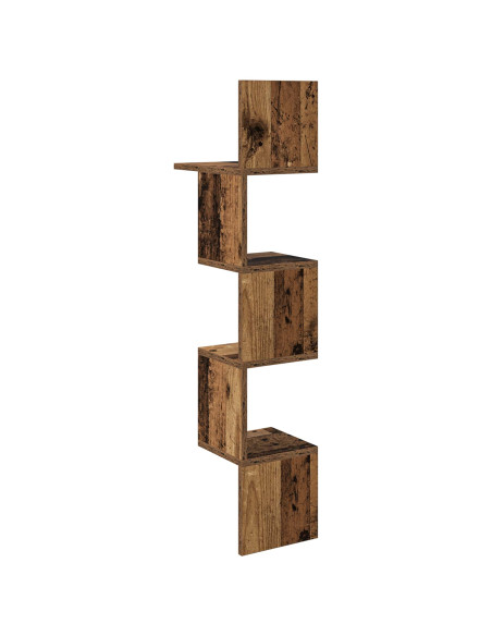 Scaffale da parete A parete Marrone 32 x 21 x 107 cm