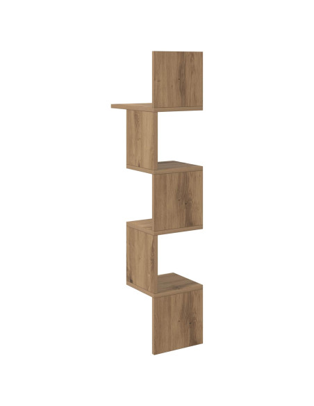 Scaffale da parete A parete Marrone 32 x 21 x 107 cm