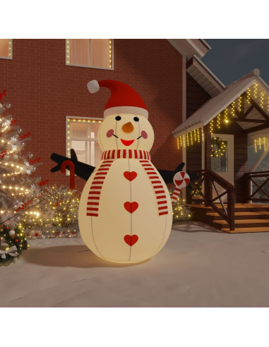 Pupazzo di neve gonfiabile con LED 300 cm