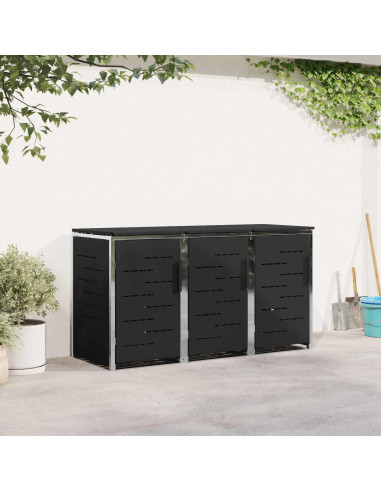 Stoccaggio contenitore a ruote Nero 207 x 77,5 x 112,5 cm